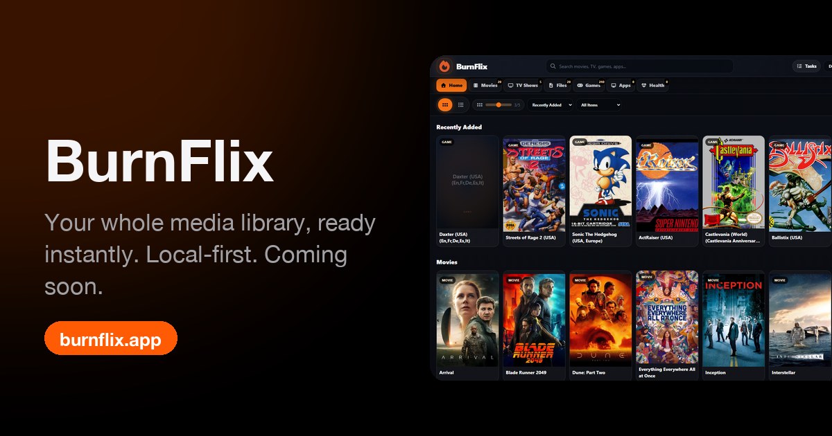 BurnFlix screenshot